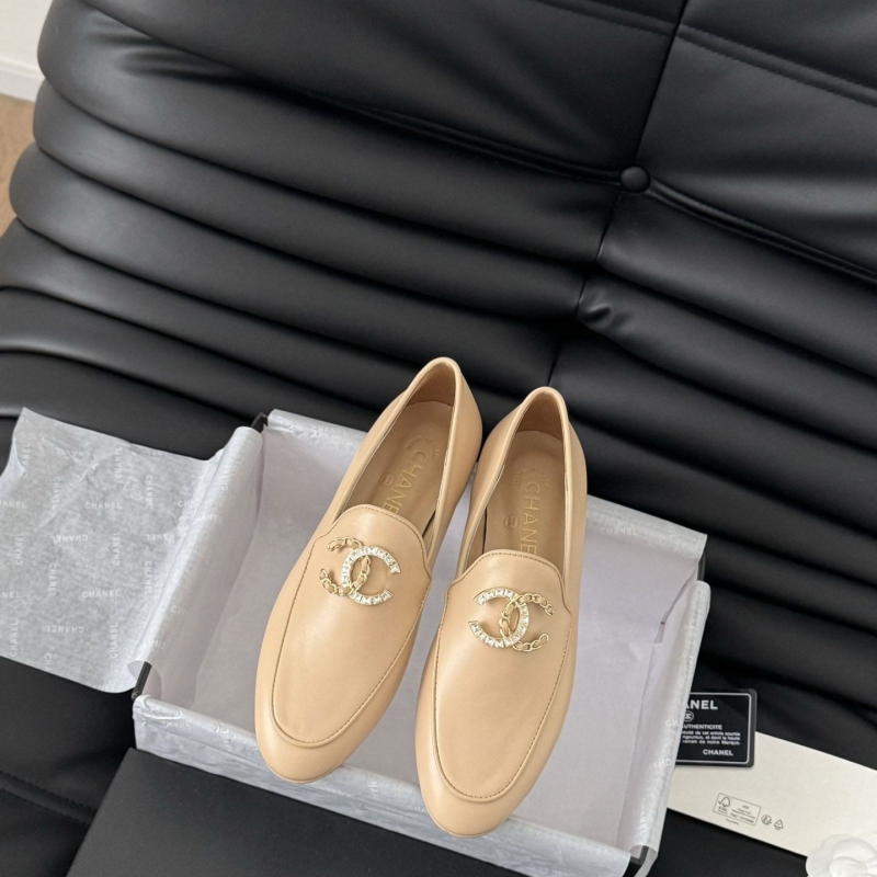 Ch*el leather shoes